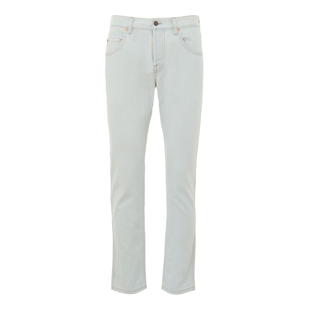 Gucci Blue Cotton Relaxed Fit Jeans | Regal Royce