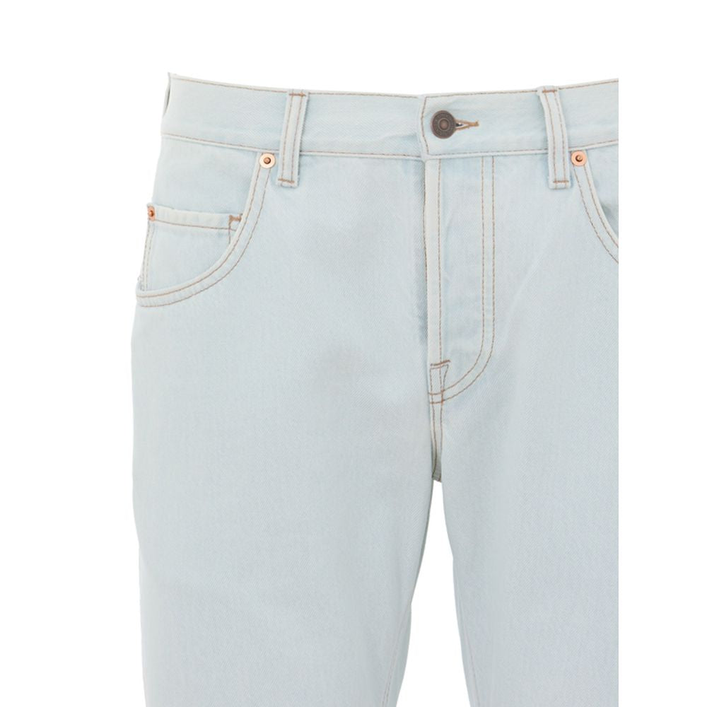 Gucci Blue Cotton Relaxed Fit Jeans | Regal Royce
