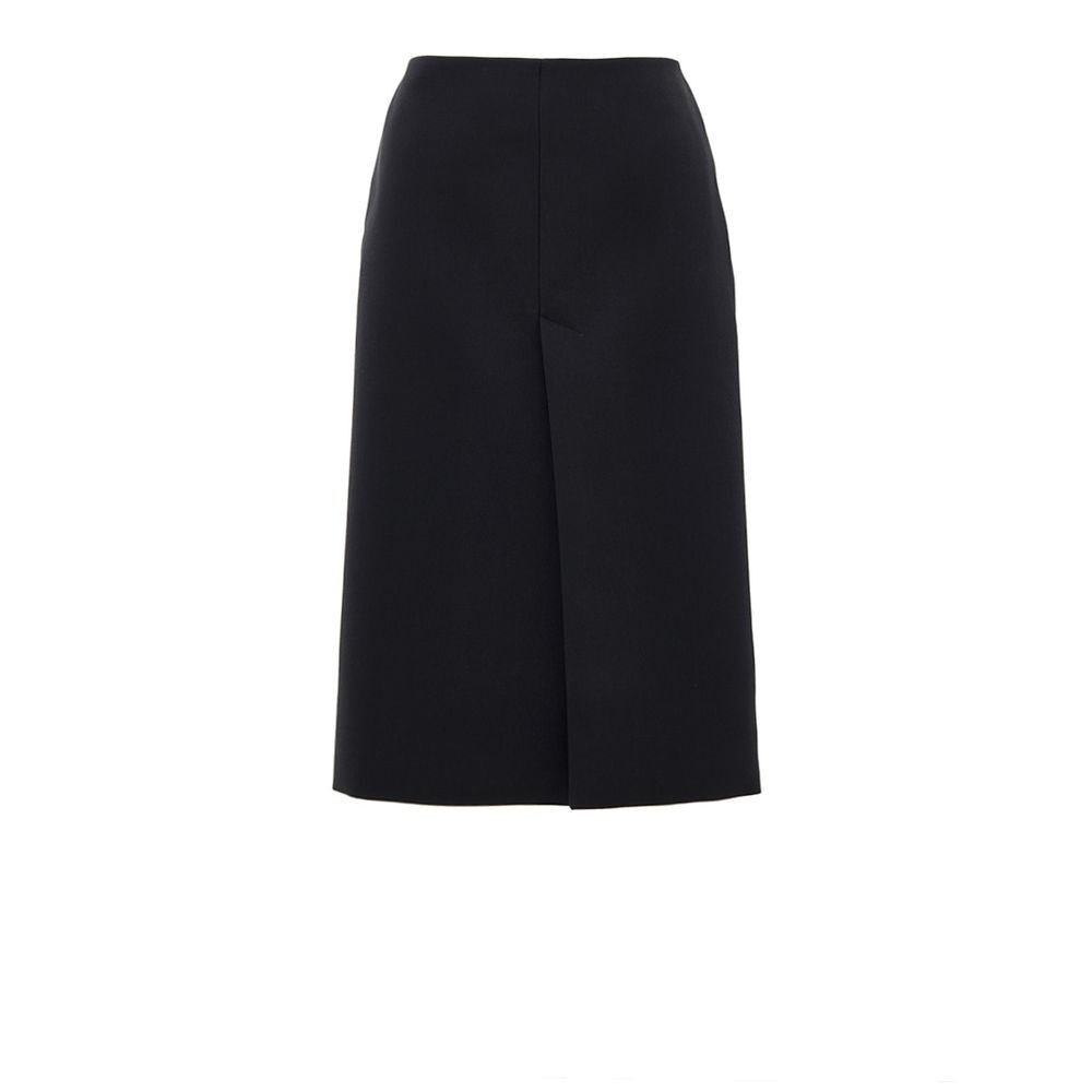 Gucci Black Wool Midi Skirt | Regal Royce