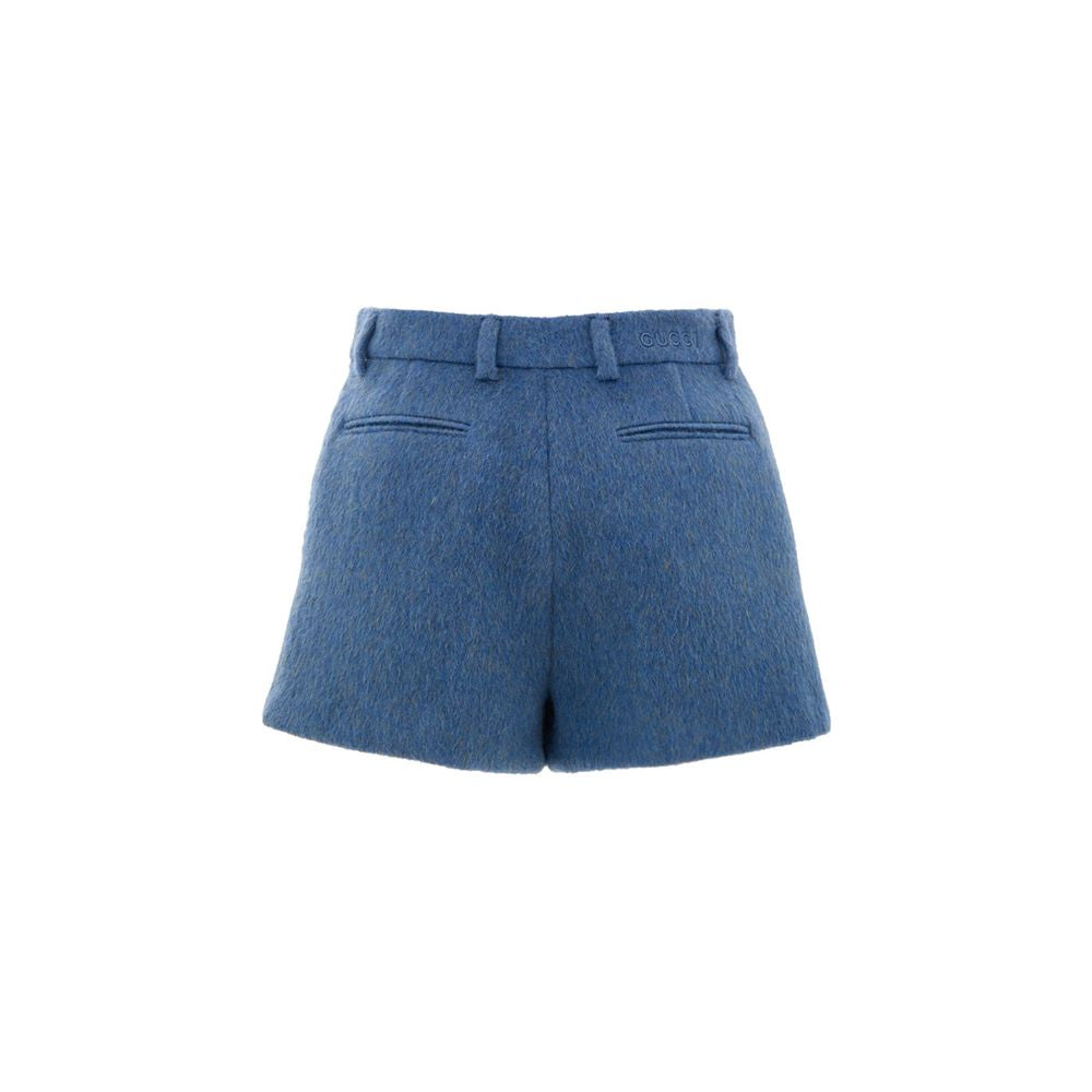 Gucci Blue Wool Shorts | Regal Royce