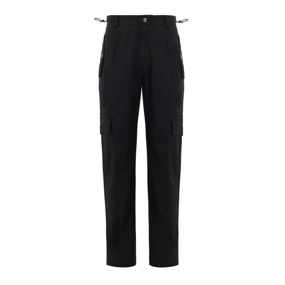 Dolce & Gabbana Black Cotton Cargo Pants | Regal Royce