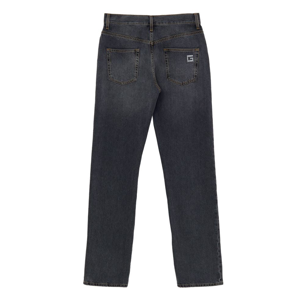 Gucci Gray Cotton Relaxed Fit Jeans | Regal Royce
