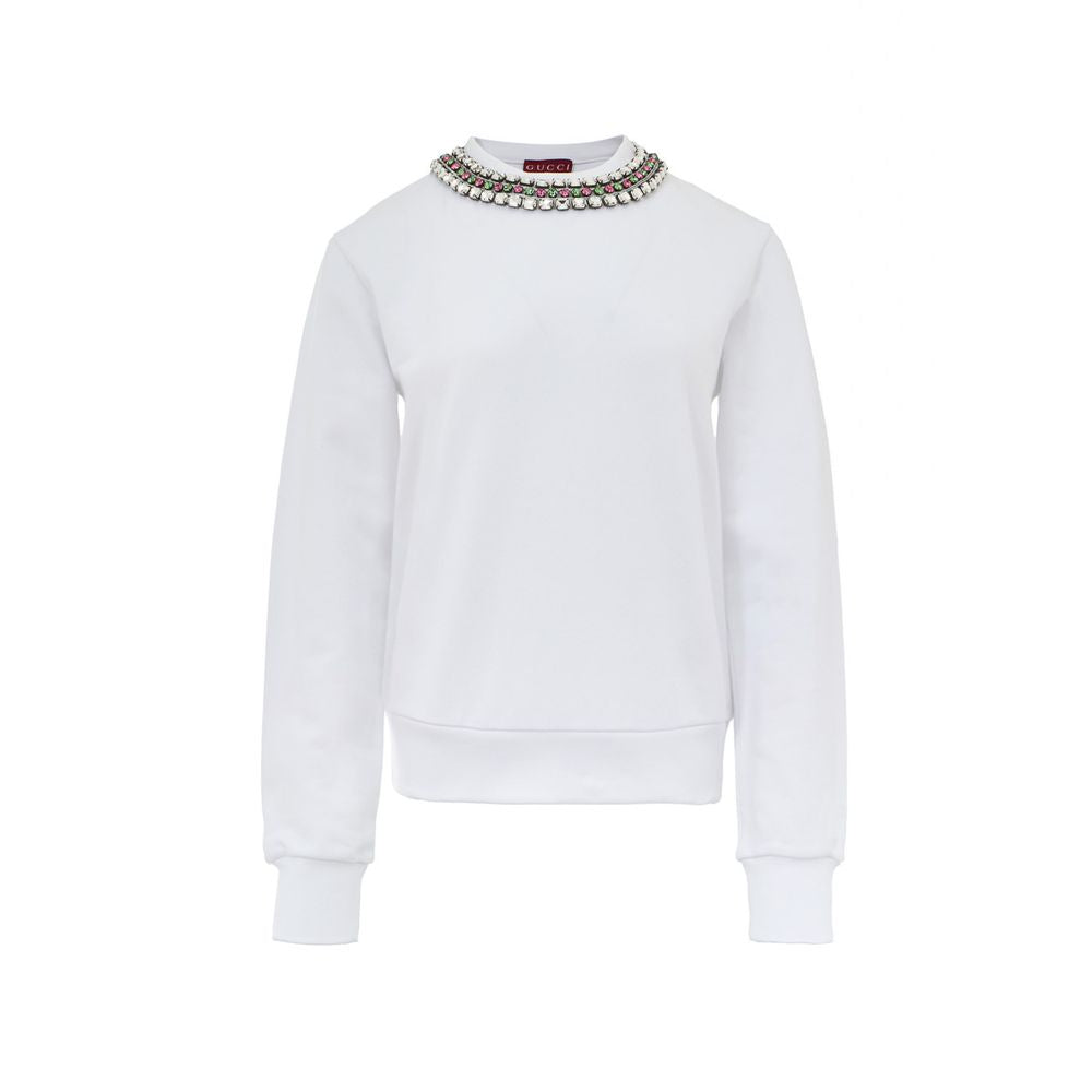 Gucci White Cotton Sweatshirt | Regal Royce