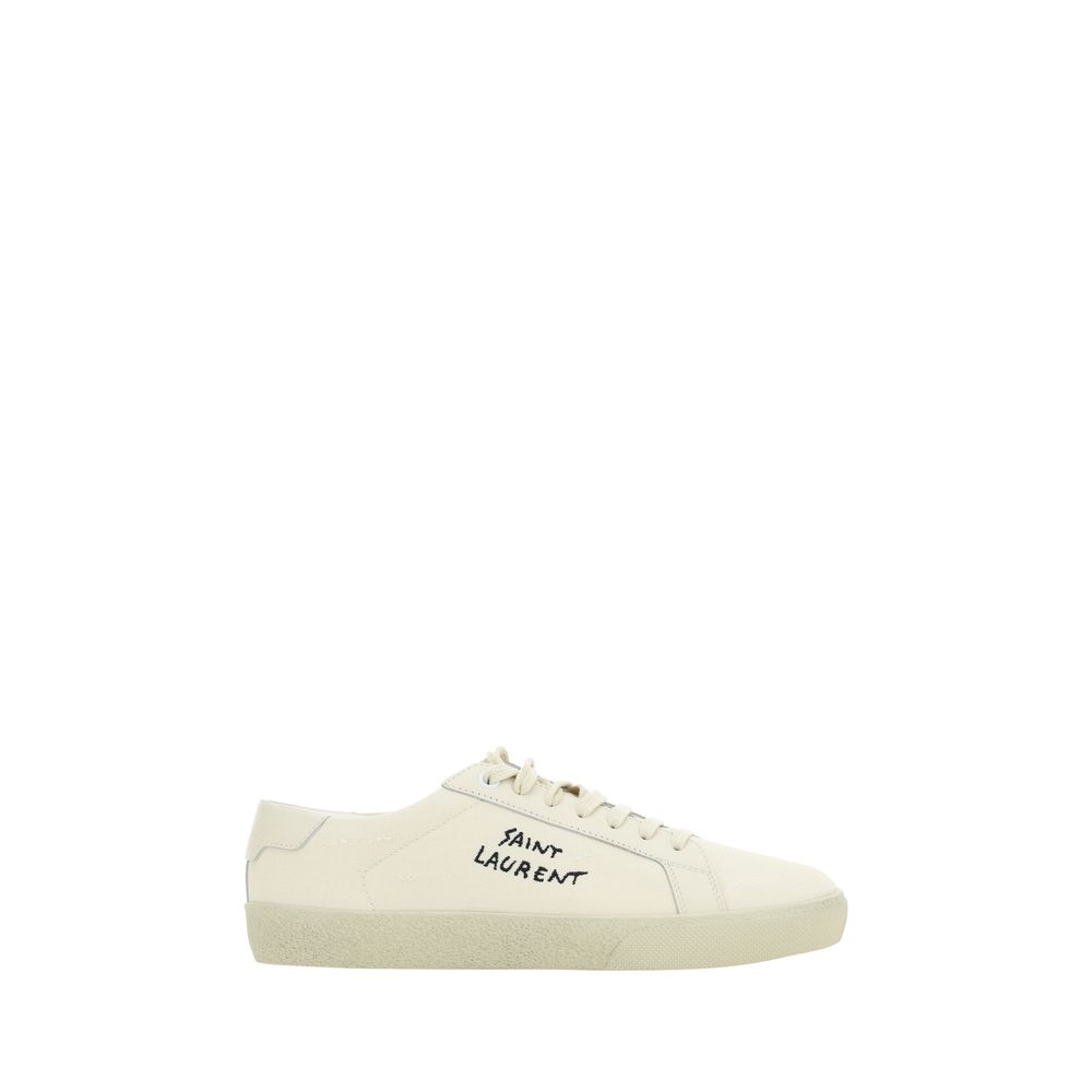Saint Laurent White Rubber Low Top Sneakers | Regal Royce