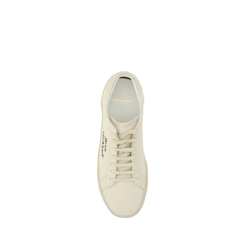 Saint Laurent White Rubber Low Top Sneakers | Regal Royce