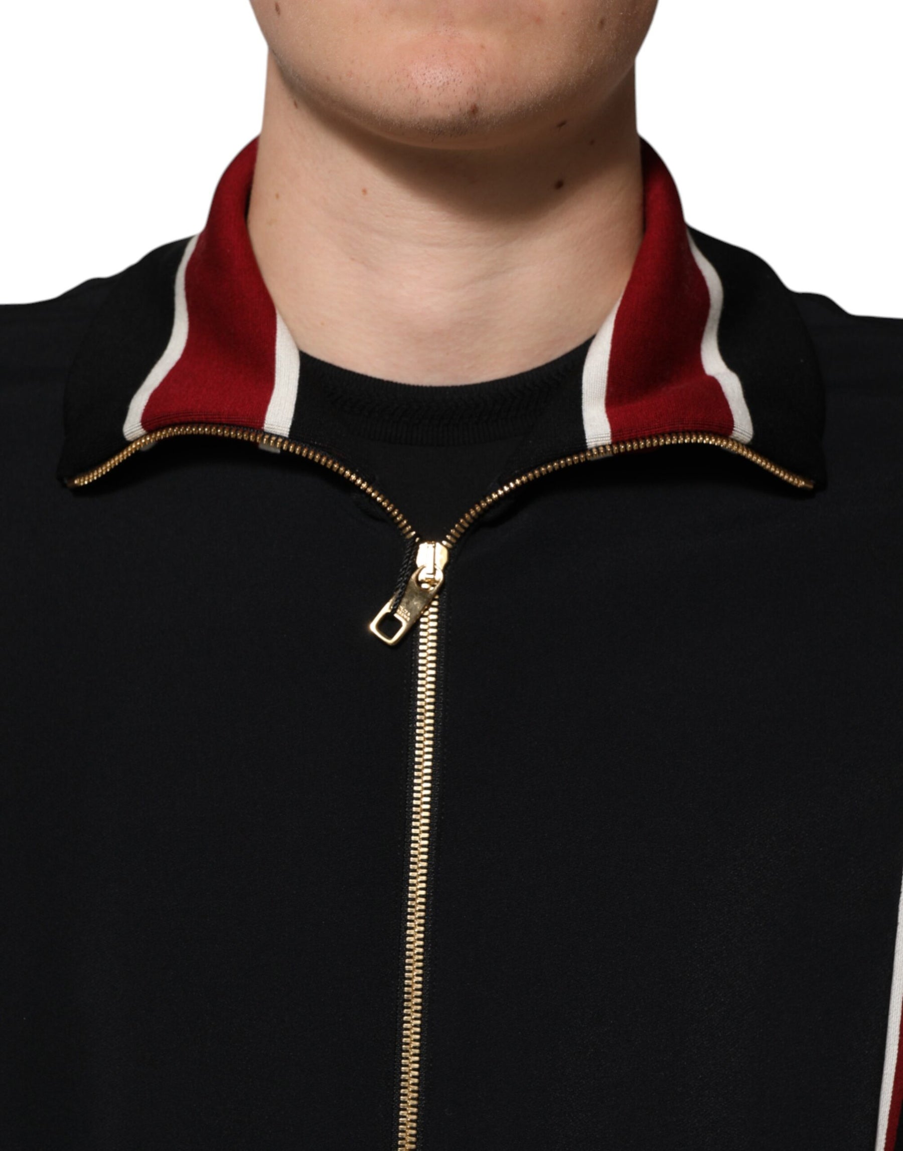 Dolce & Gabbana Black DG King Full Zip Sweatshirt  Sweater | Regal Royce