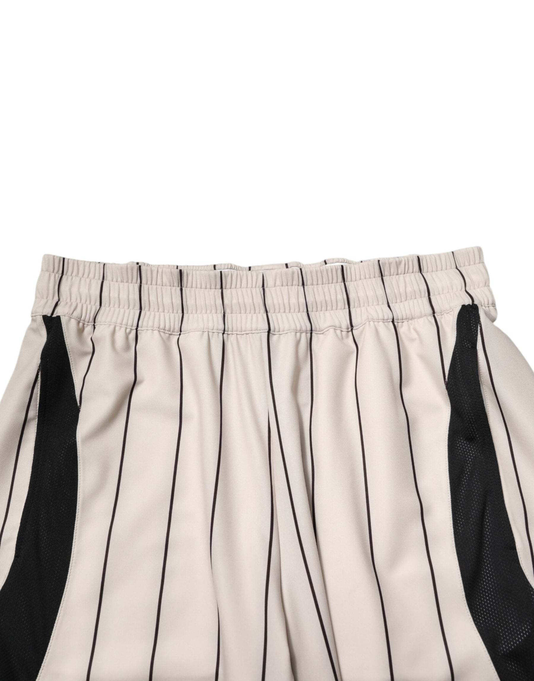 Dolce & Gabbana Off White Polyester DG Logo Sweatshorts Shorts | Regal Royce