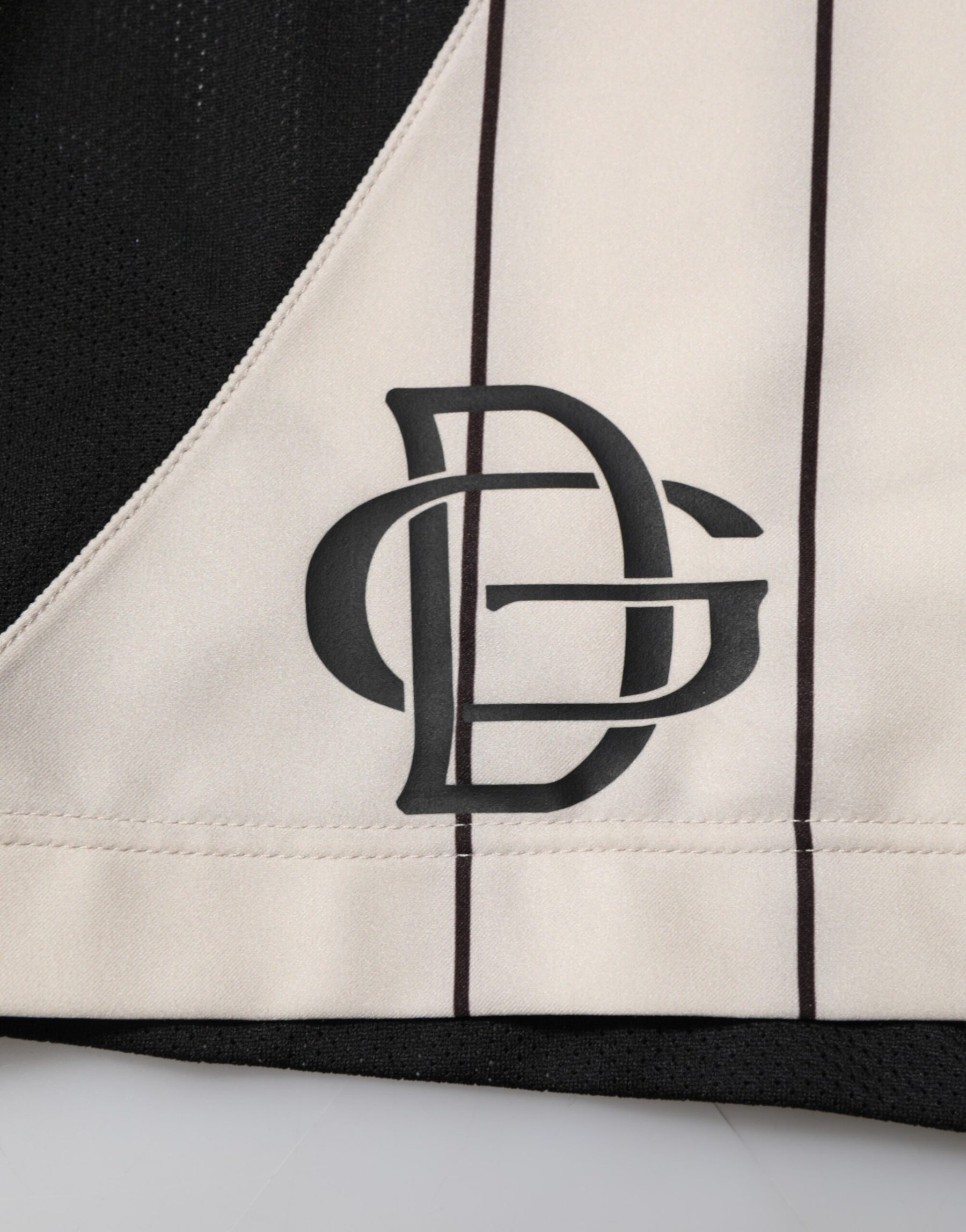 Dolce & Gabbana Off White Polyester DG Logo Sweatshorts Shorts | Regal Royce