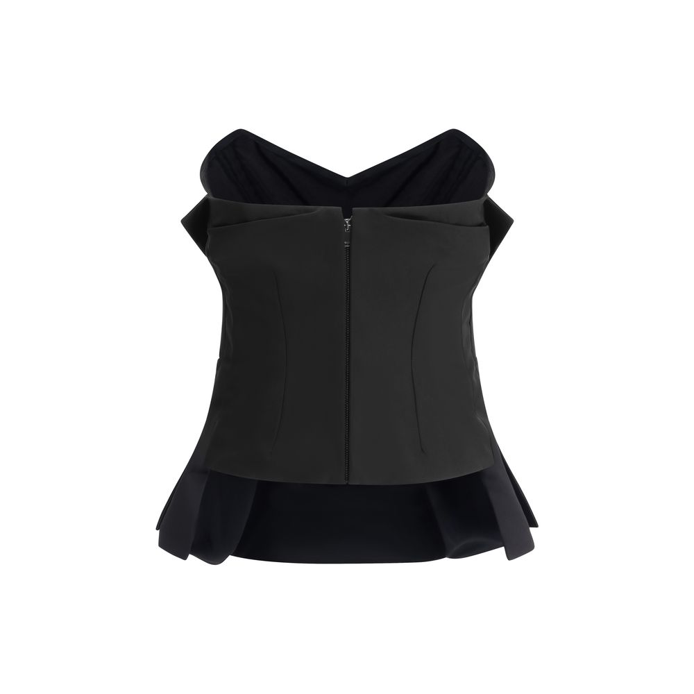 Alexander McQueen Black Polyester Top | Regal Royce