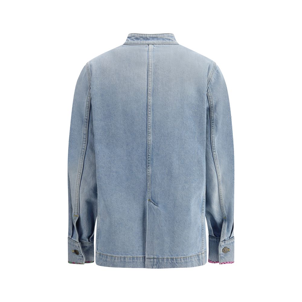 Valentino Light Blue Cotton Denim Jacket | Regal Royce