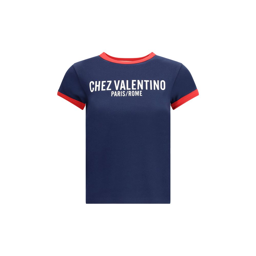 Valentino Blue Cotton T-Shirt