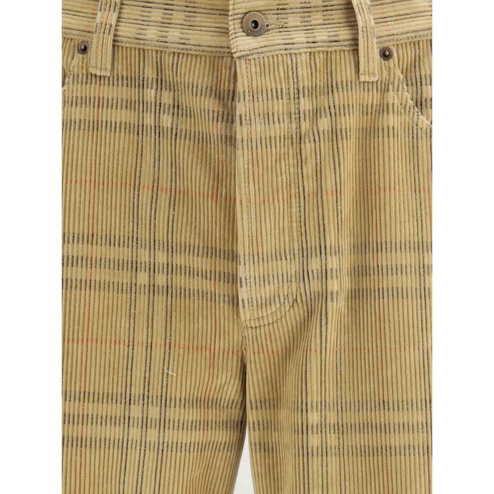 Burberry Brown Cotton Casual Pants | Regal Royce