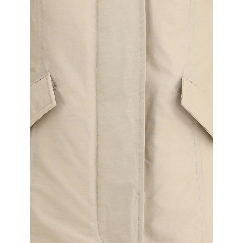 Woolrich Beige Cotton Parka