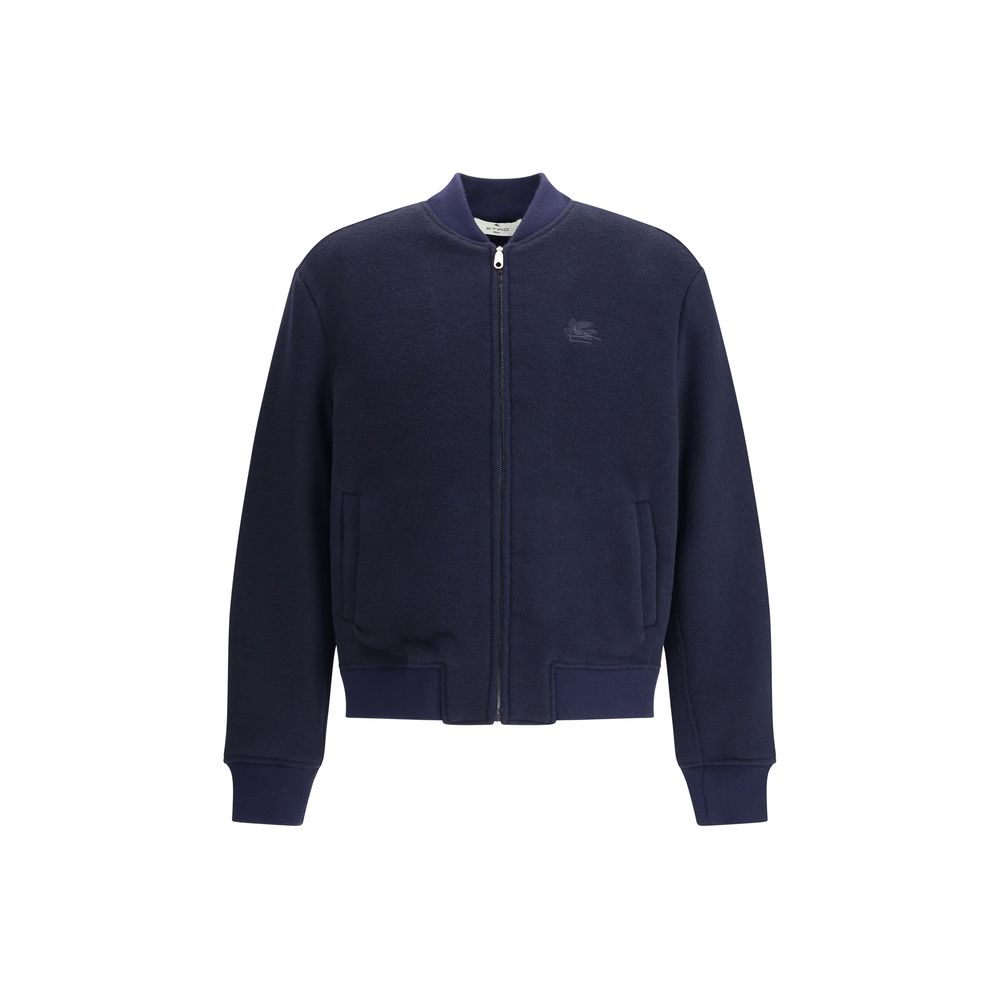 Etro Blue Wool Bomber | Regal Royce