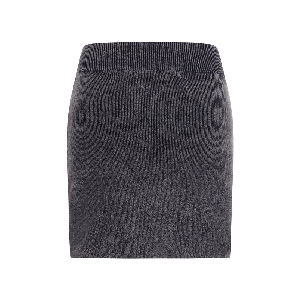 Alexander Wang Gray Cotton Mini Skirt | Regal Royce