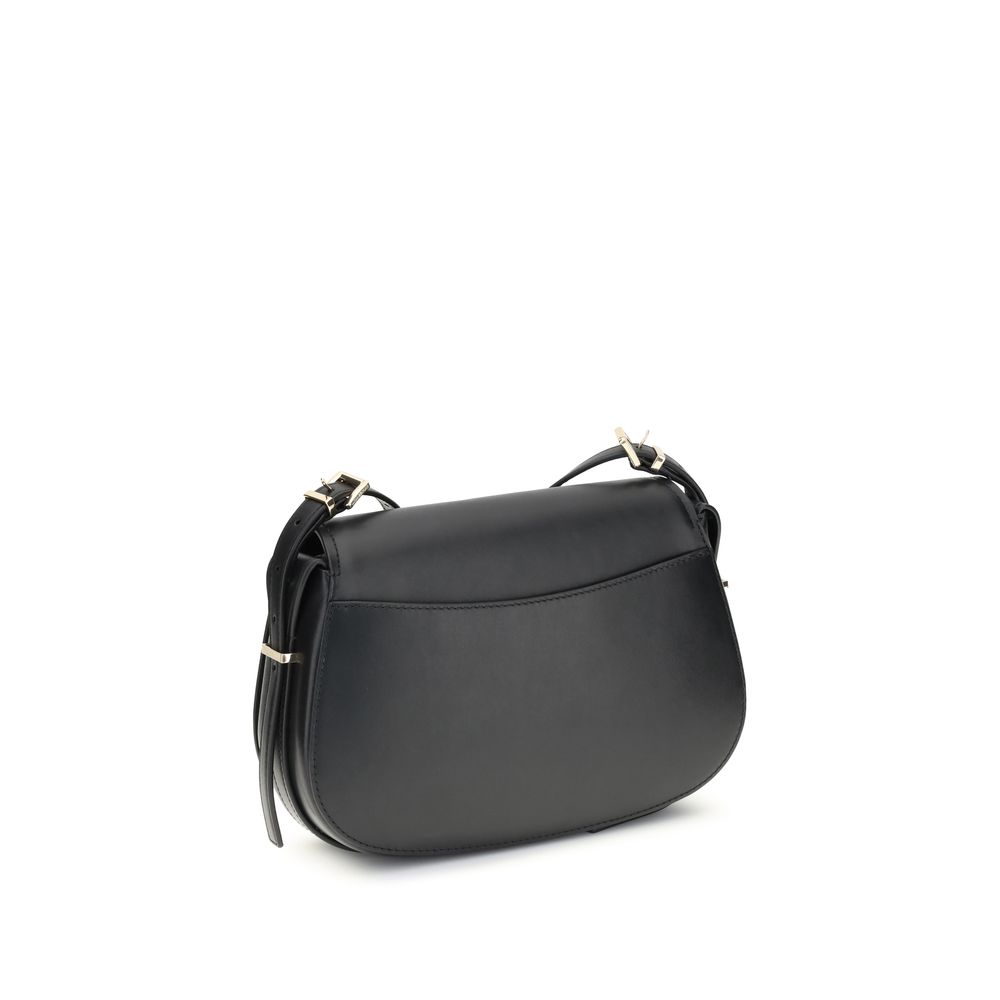 Michael Kors Black Calf Leather Bos Taurus Shoulder Bag | Regal Royce