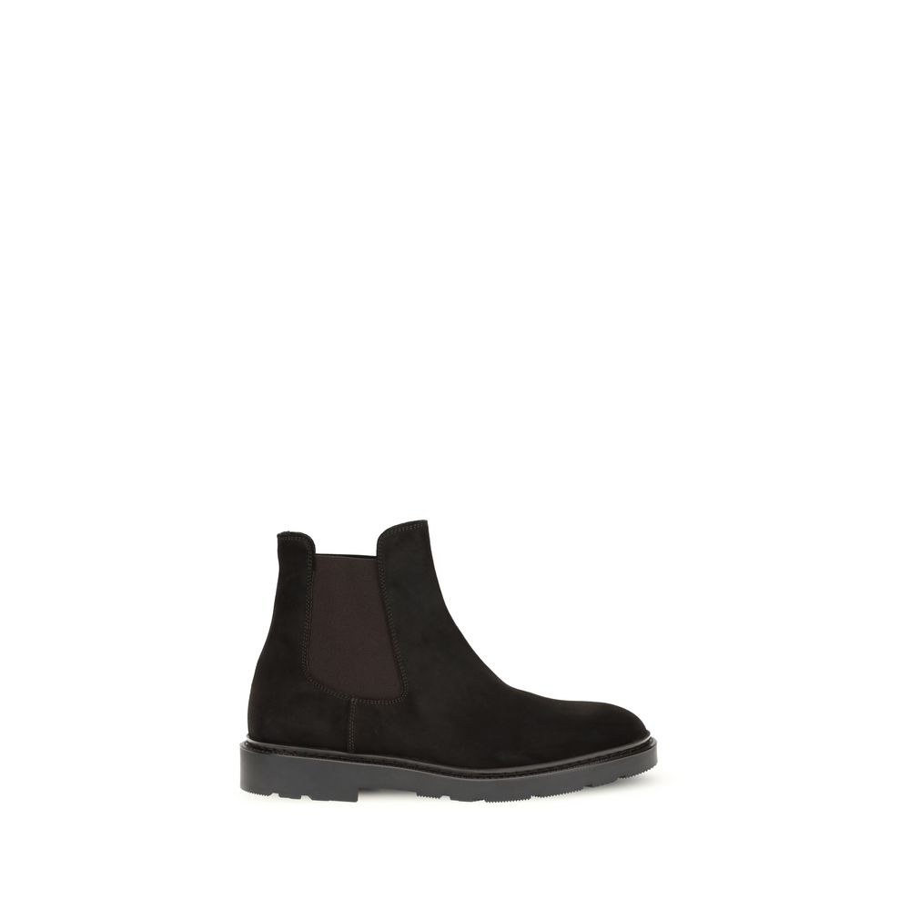 Fratelli Rossetti Black Calf Leather Bos Taurus Chelsea Boots | Regal Royce