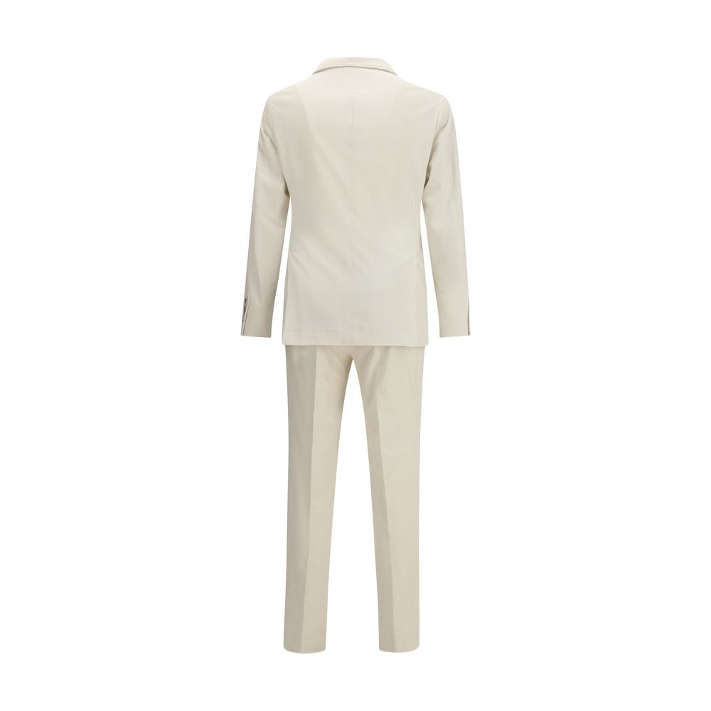 Brunello Cucinelli Beige Cotton Two-Piece Suit | Regal Royce