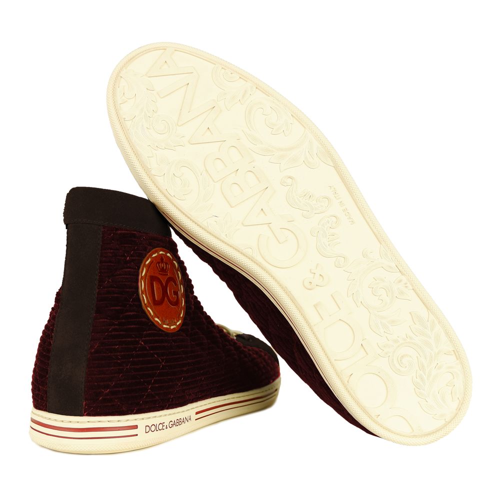 Dolce & Gabbana Red Calfskin Sneaker