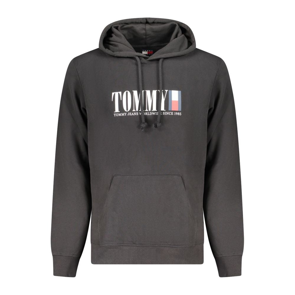 Tommy Hilfiger Black Cotton Men's Hoodie | Regal Royce
