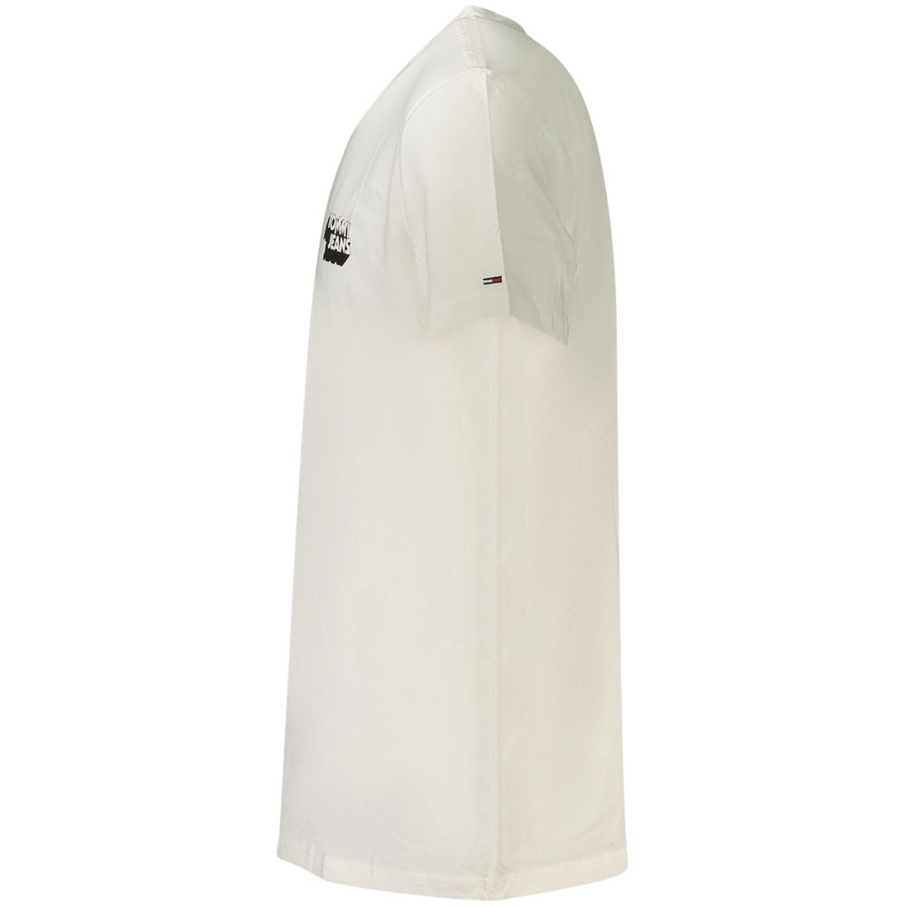 Tommy Hilfiger Bianco Cotton Men T-Shirt | Regal Royce