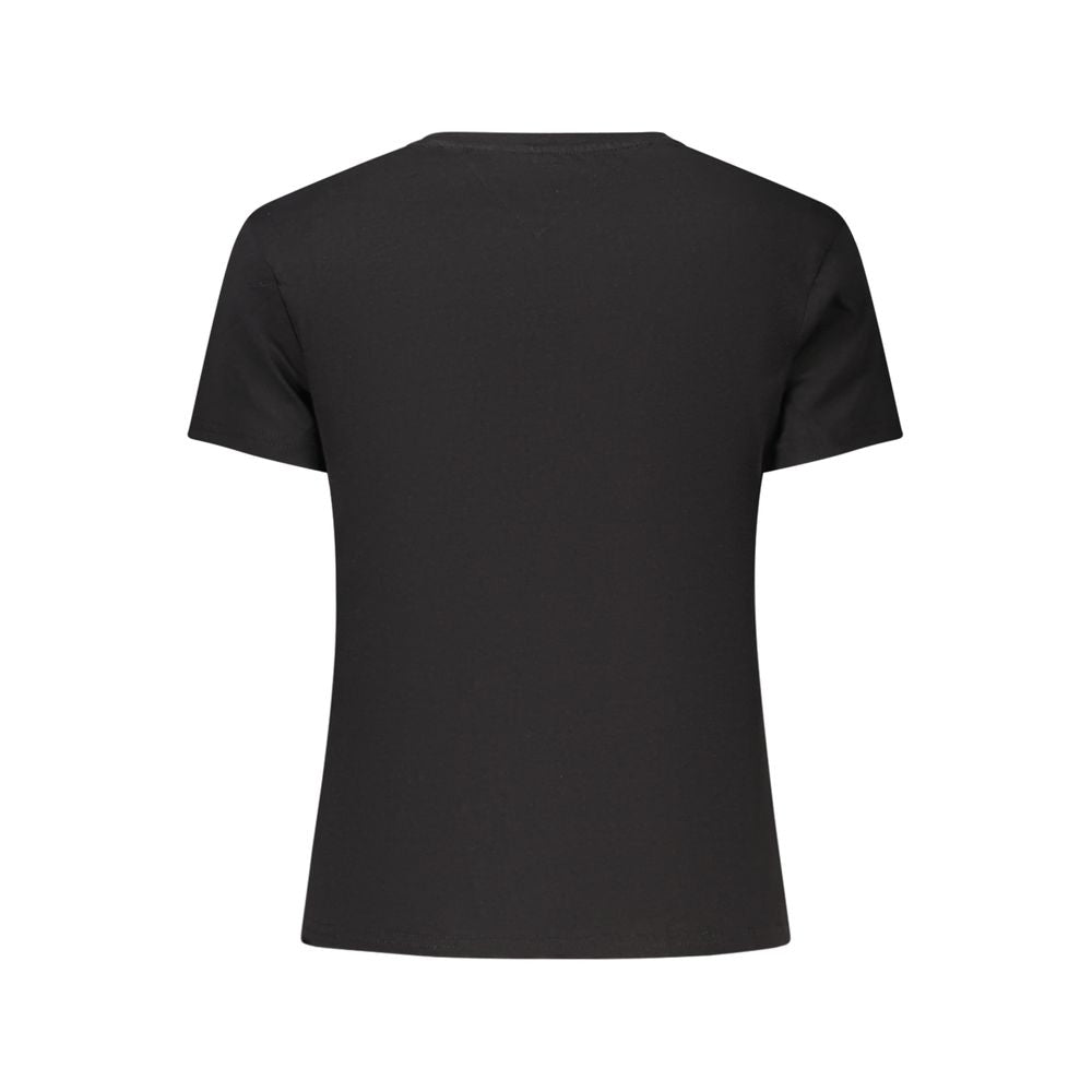 Tommy Hilfiger Black Cotton Women's T-Shirt | Regal Royce
