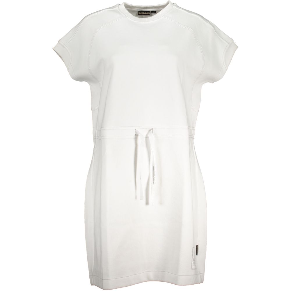 Napapijri White Cotton Women Dress | Regal Royce