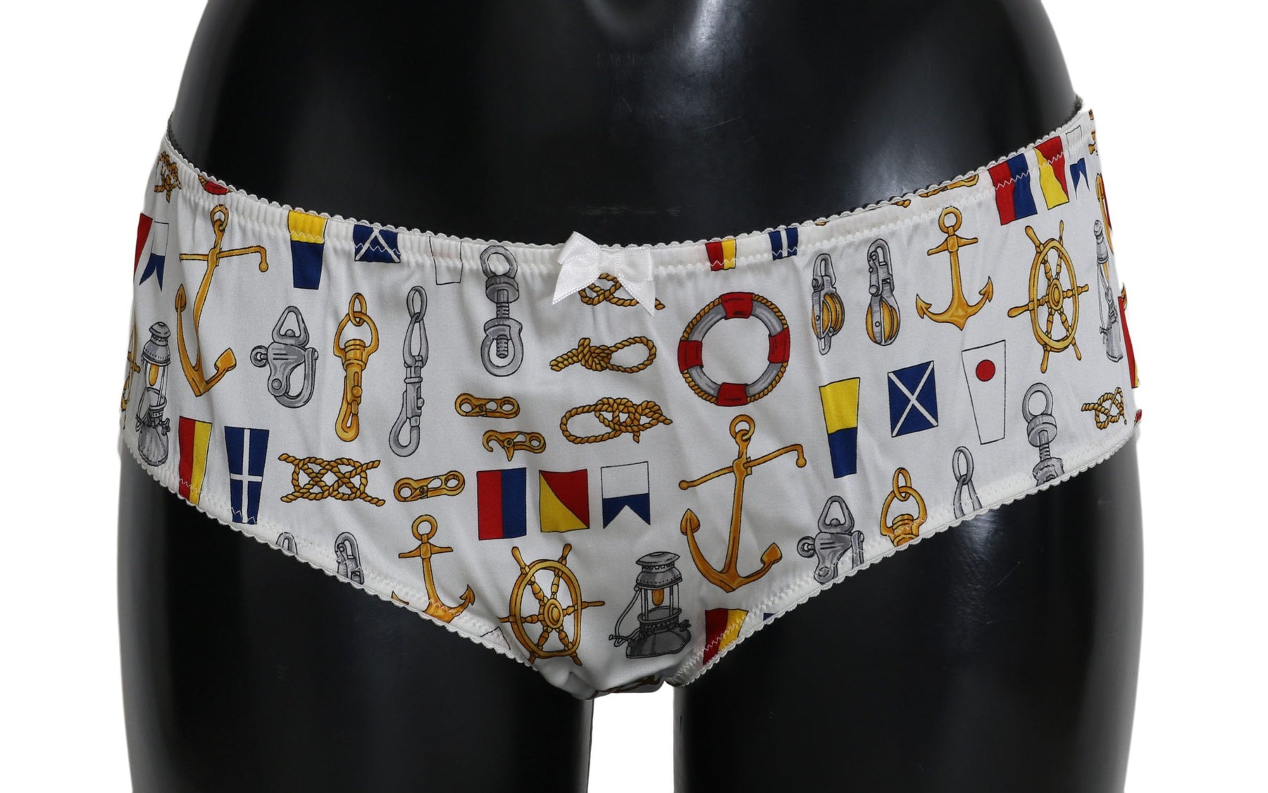 Dolce & Gabbana Underwear Sailor Print Silk Bottoms | Regal Royce