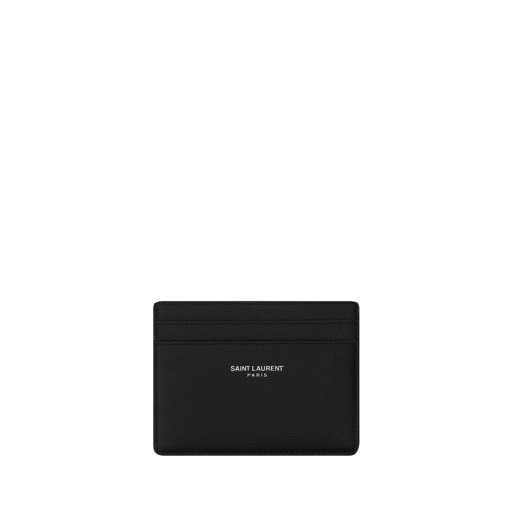 Saint Laurent Black Calf Leather Bos Taurus Wallet | Regal Royce