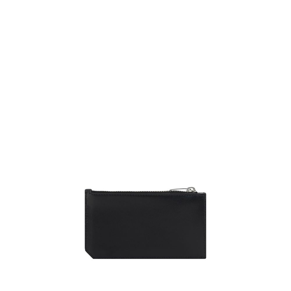 Saint Laurent Black Calf Leather Bos Taurus Wallet | Regal Royce