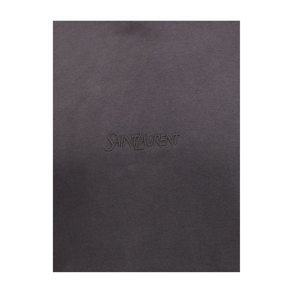Saint Laurent Black Cotton Sweatshirt | Regal Royce