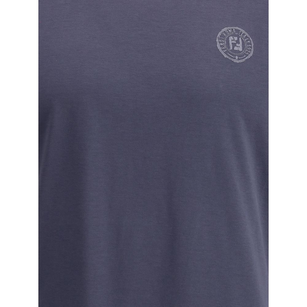Fendi Blue Cotton T-Shirt | Regal Royce