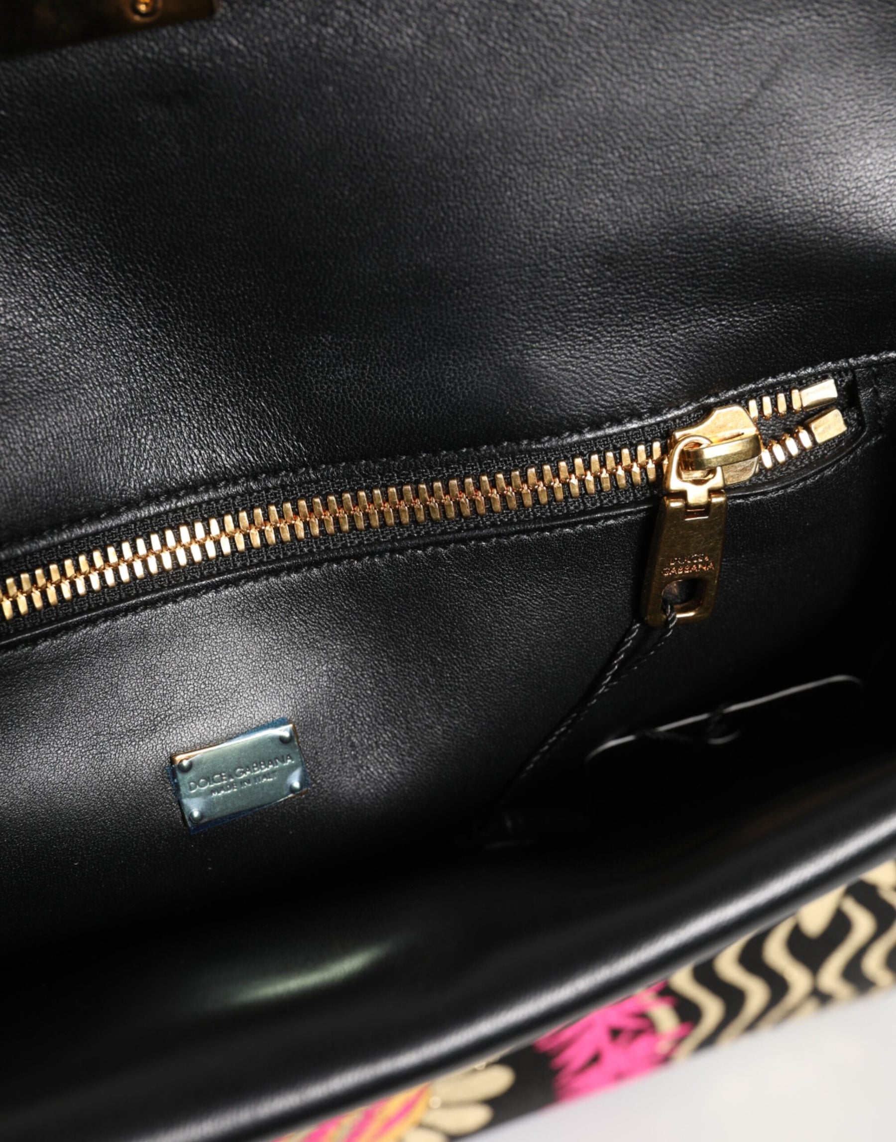 Dolce & Gabbana Multicolor Jacquard Floral Document Briefcase Bag | Regal Royce