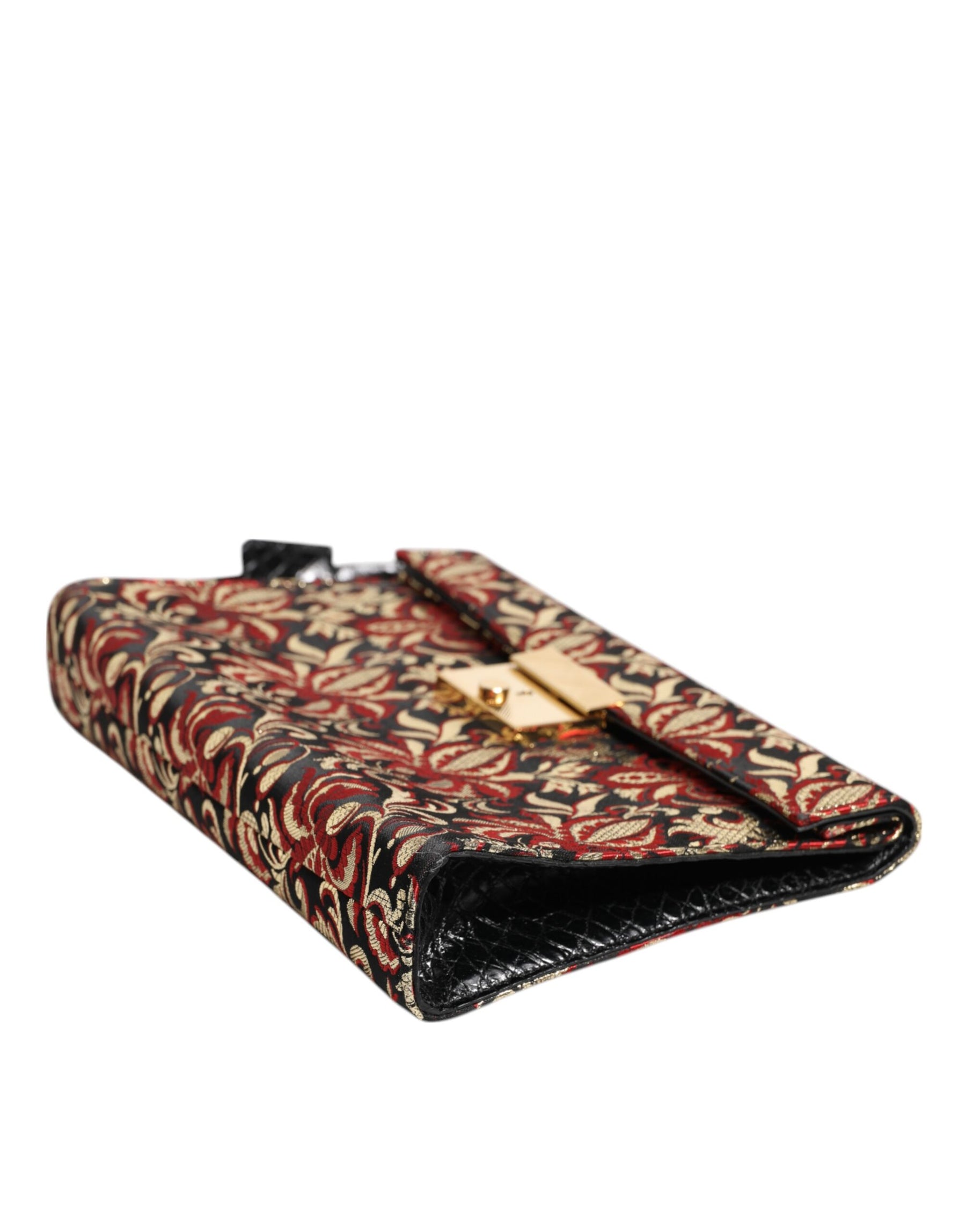 Dolce & Gabbana Multicolor Jacquard Floral Document Briefcase Bag | Regal Royce