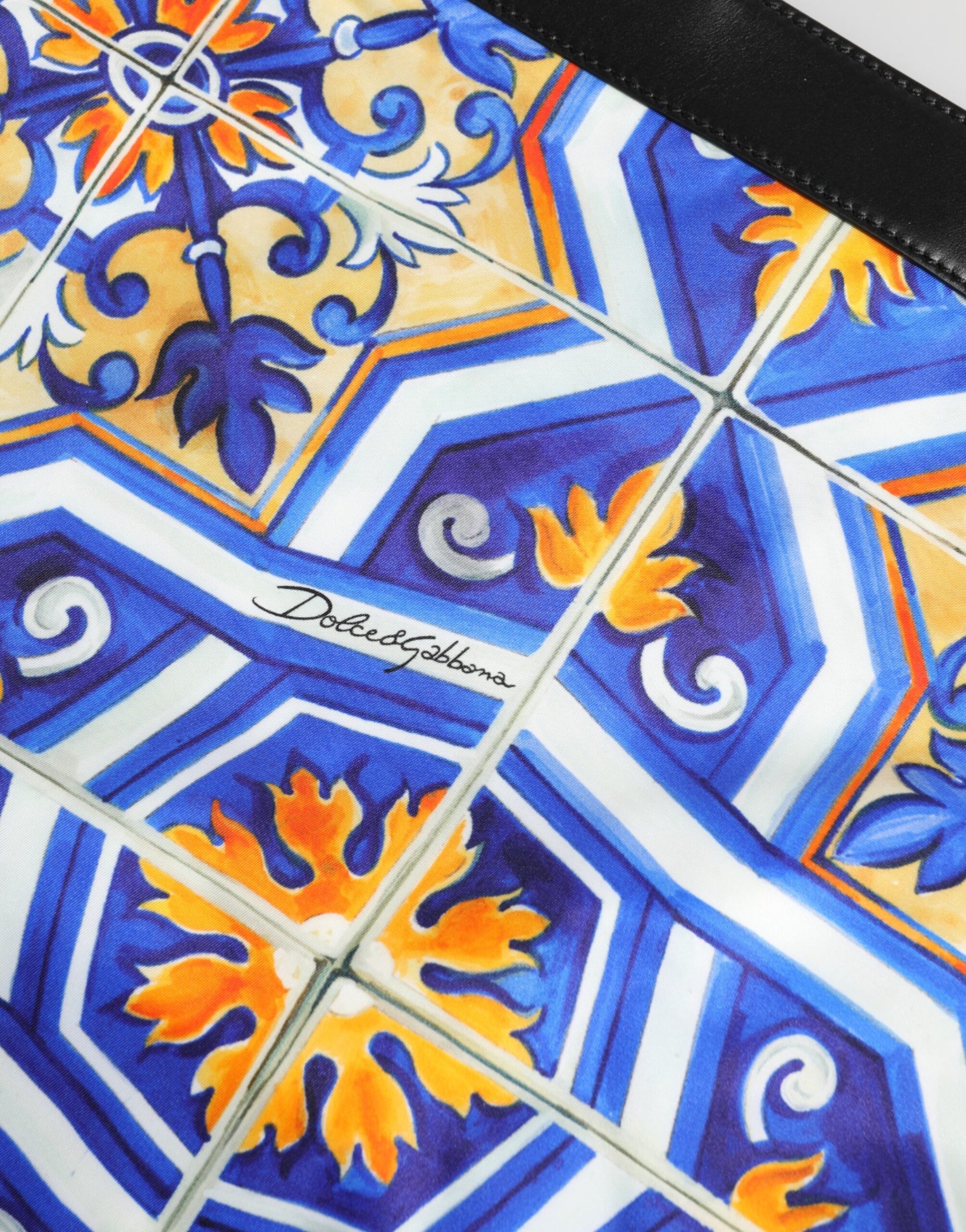 Dolce & Gabbana Multicolor Maiolica Print Tote Shoulder Strap Bag | Regal Royce