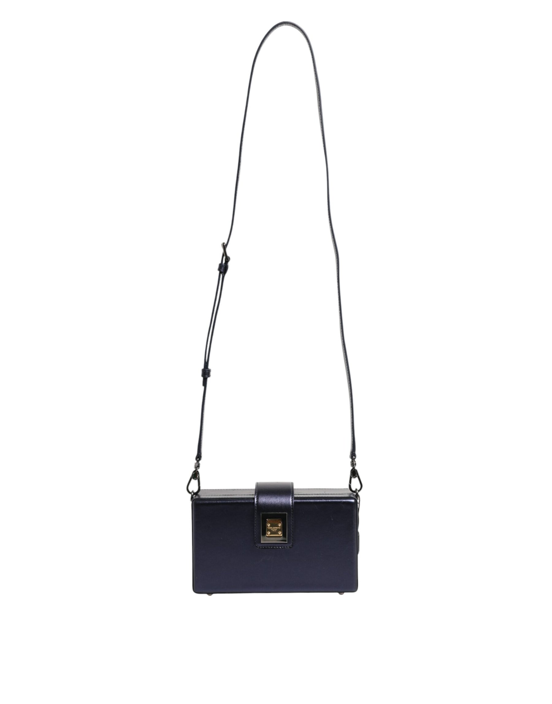 Dolce & Gabbana Blue DG BOX Lambskin Leather Crossbody Strap Bag | Regal Royce