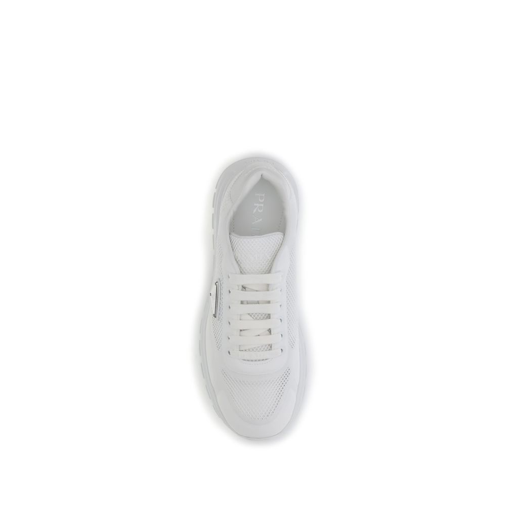 Prada White Rubber Athletic Sneakers | Regal Royce