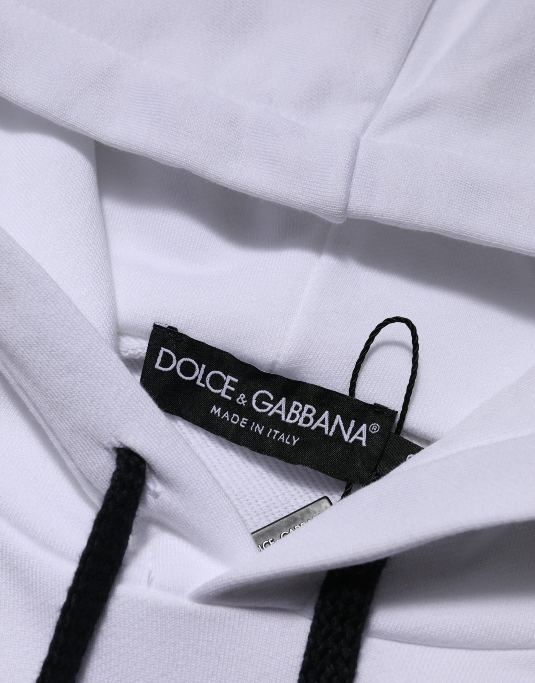 Dolce & Gabbana White Sacred Heart Hooded Sweatshirt Sweater | Regal Royce