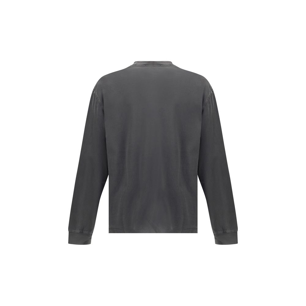 Agolde Gray Cotton Long Sleeve T-Shirt | Regal Royce
