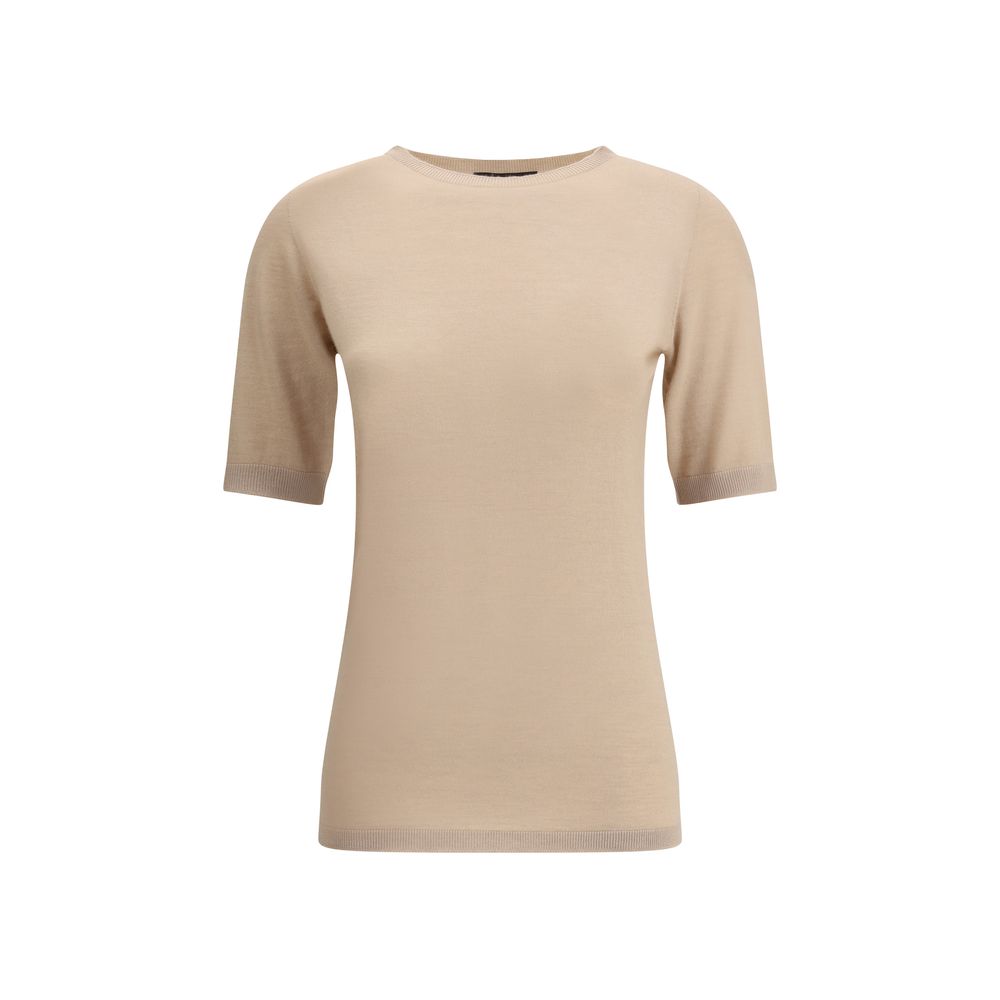 Fabiana Filippi Beige Cashmere T-Shirt | Regal Royce