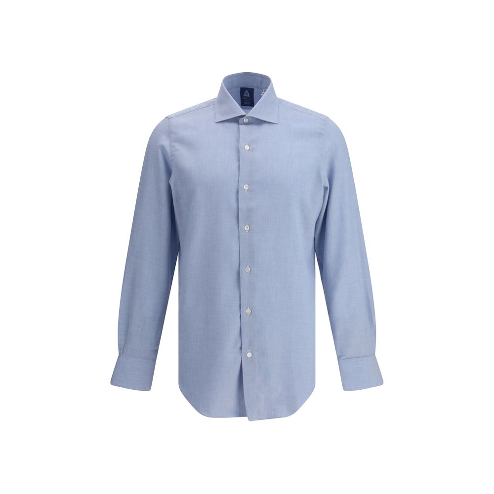Finamore Light Blue Cotton Dress Shirt | Regal Royce