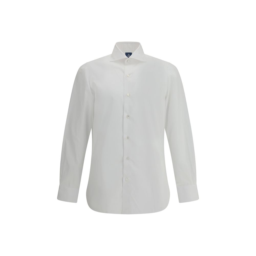 Finamore White Cotton Dress Shirt