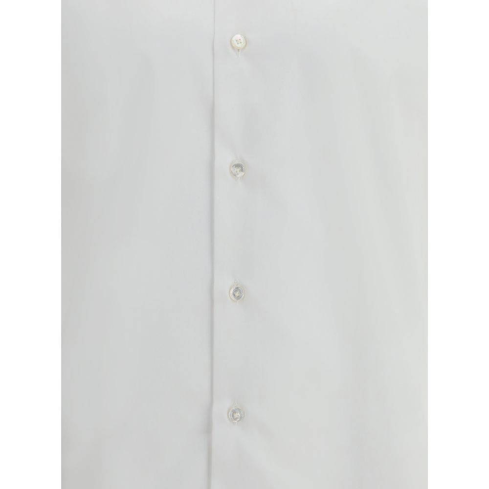 Finamore White Cotton Dress Shirt | Regal Royce