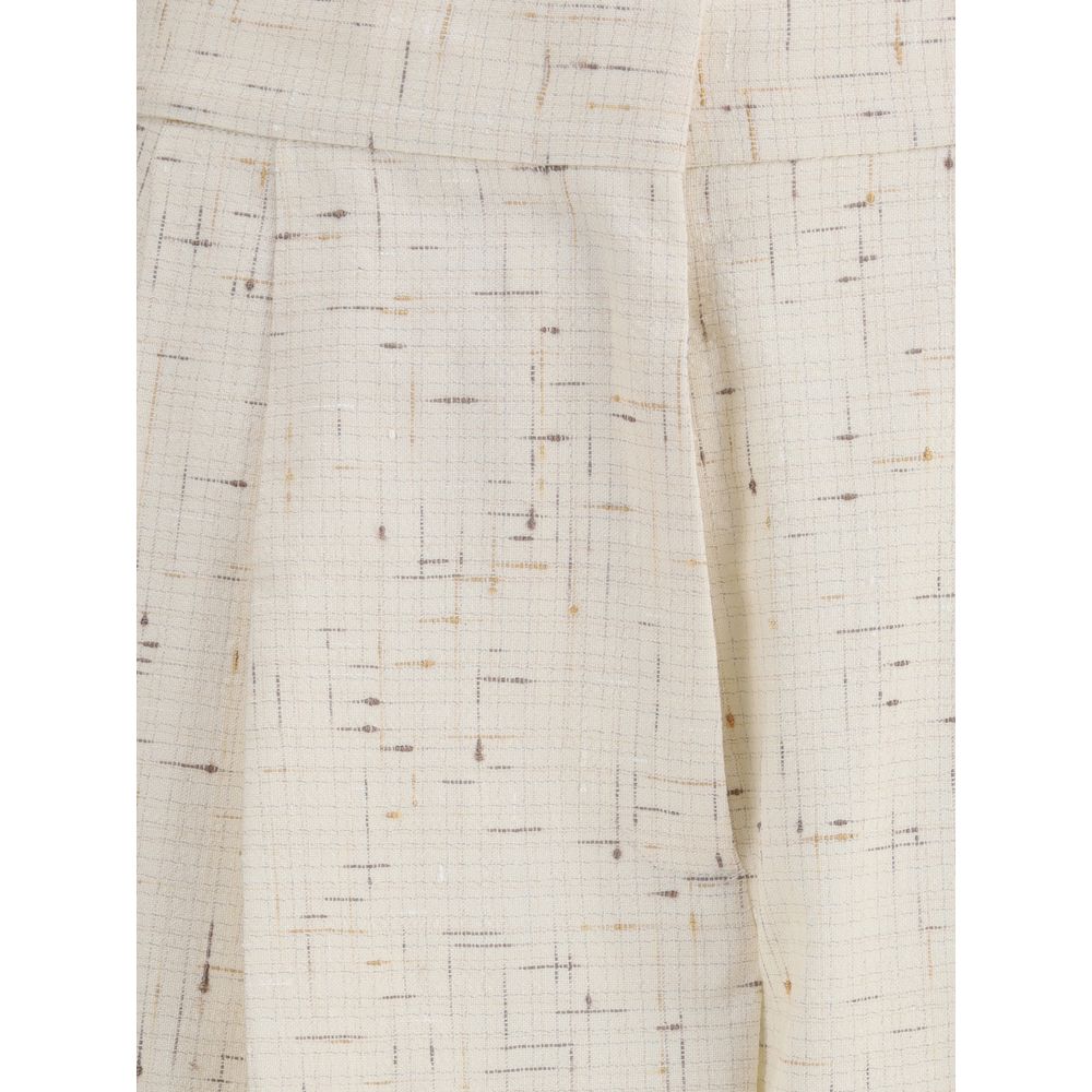 Fabiana Filippi Beige Cotton Casual Pants | Regal Royce