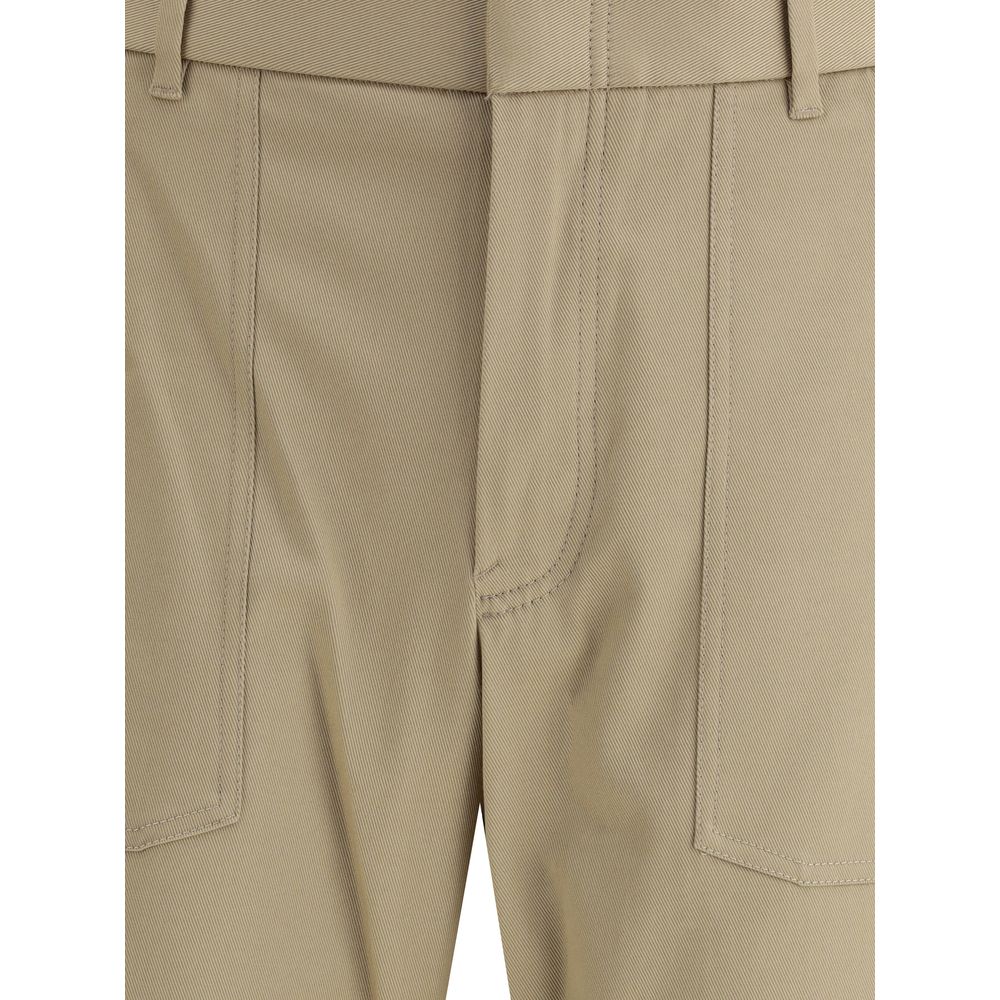 Brioni Beige Cotton Cargo Pants | Regal Royce