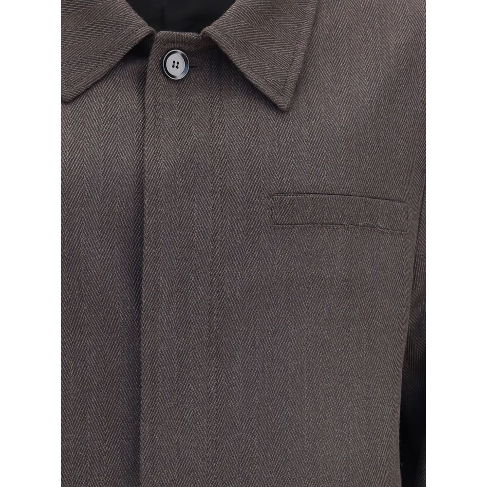 Brioni Brown Wool Coat | Regal Royce