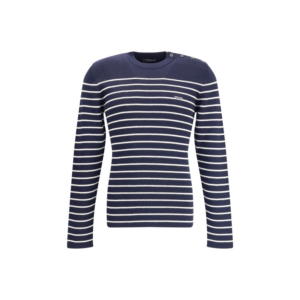 Prada Blue Fleece Wool Sweatshirt | Regal Royce