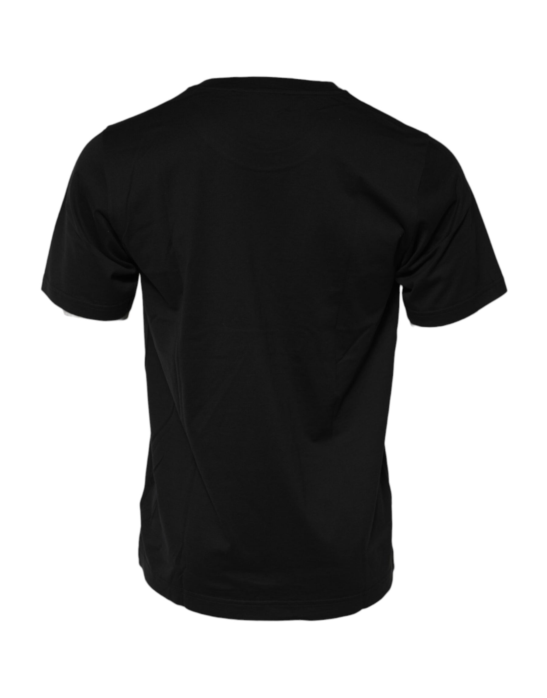 Dolce & Gabbana Black DG Royals Cotton Crew Neck T-shirt | Regal Royce