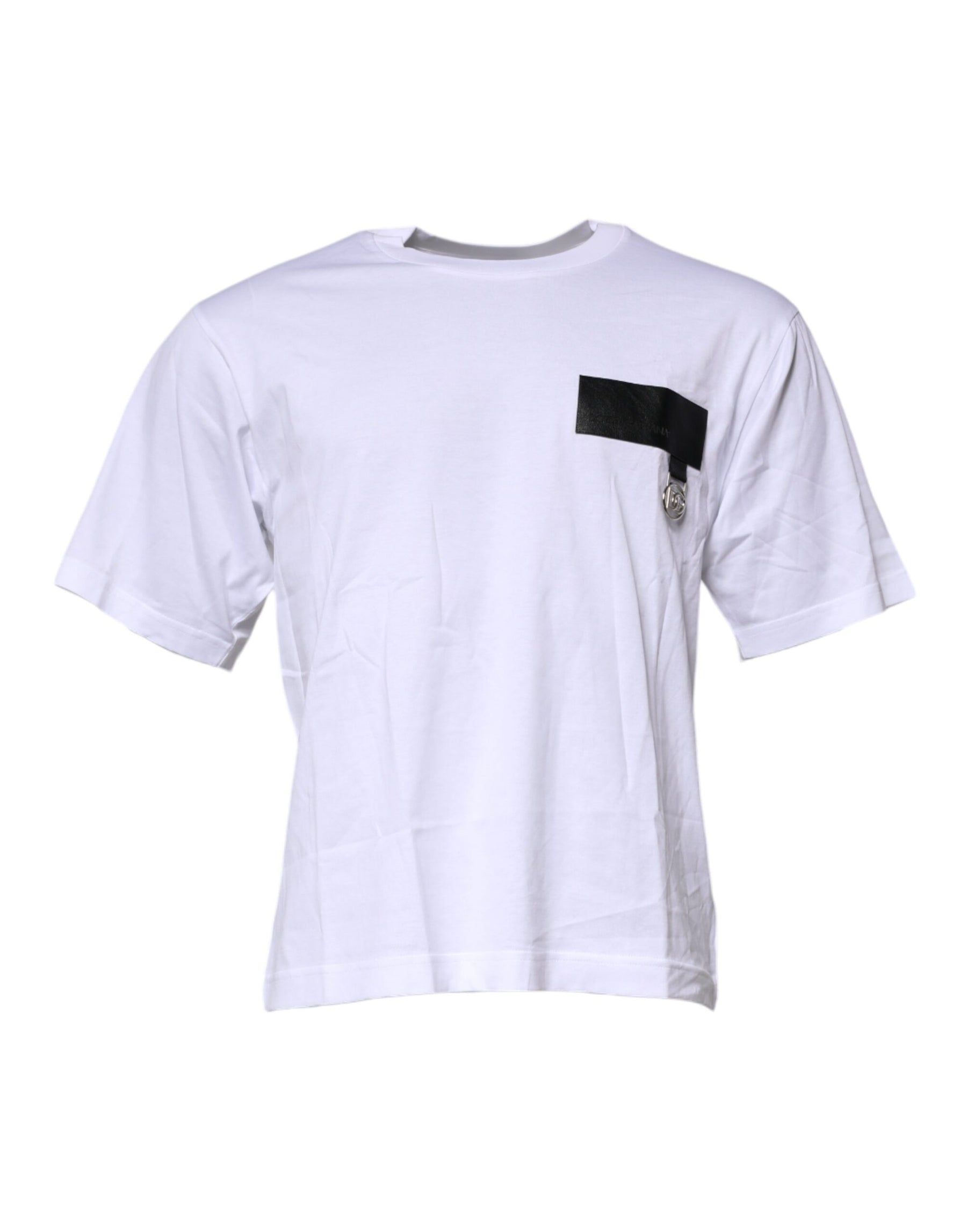 Dolce & Gabbana White Logo Crew Neck Short Sleeves T-shirt | Regal Royce