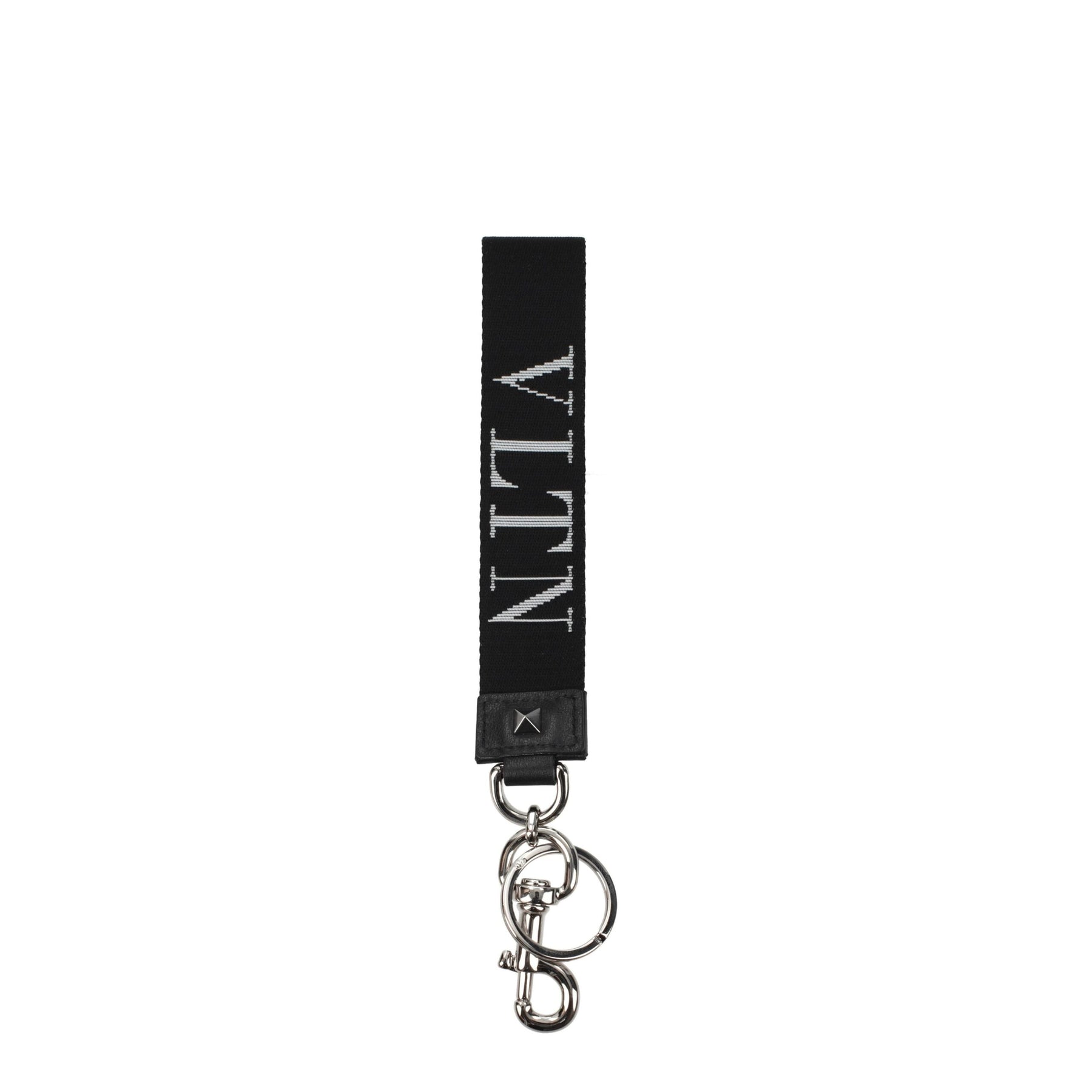 Valentino Garavani Black Fabric Keychain | Regal Royce